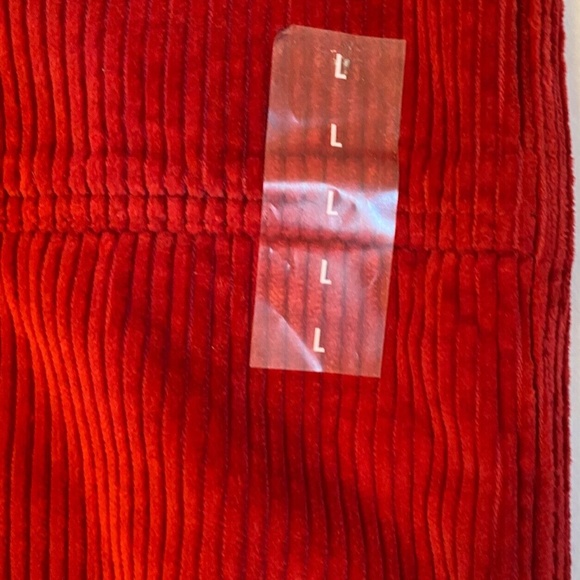 NWT Abercrombie & Fitch Red Wide Corduroy Pants - Picture 6 of 14